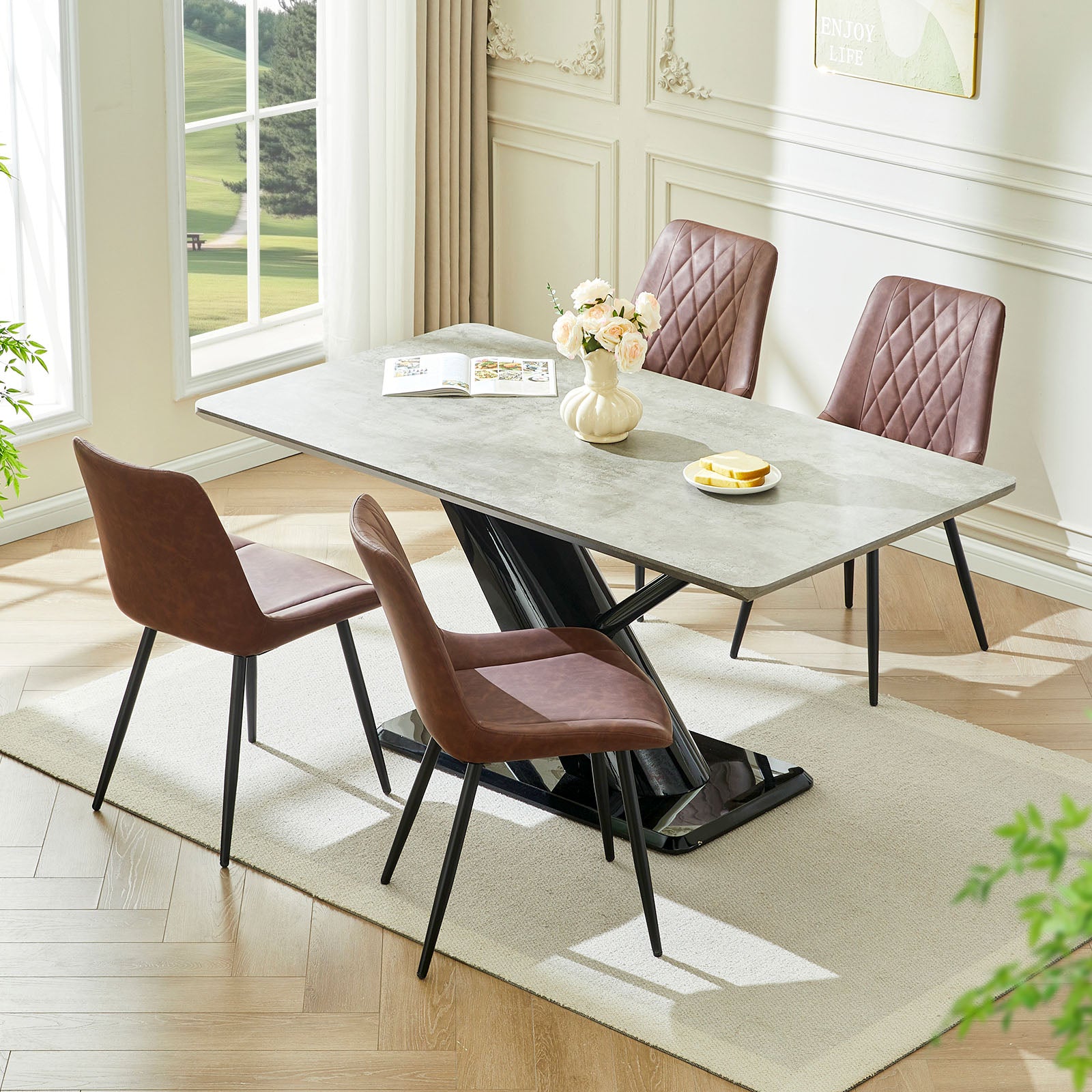Kair Esszimmerstühle aus Kunstleder