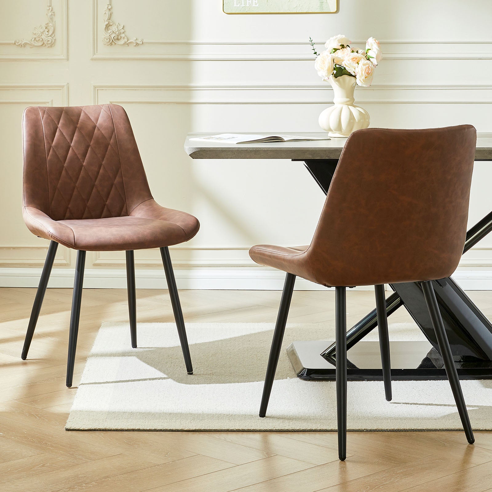 Kair Esszimmerstühle aus Kunstleder