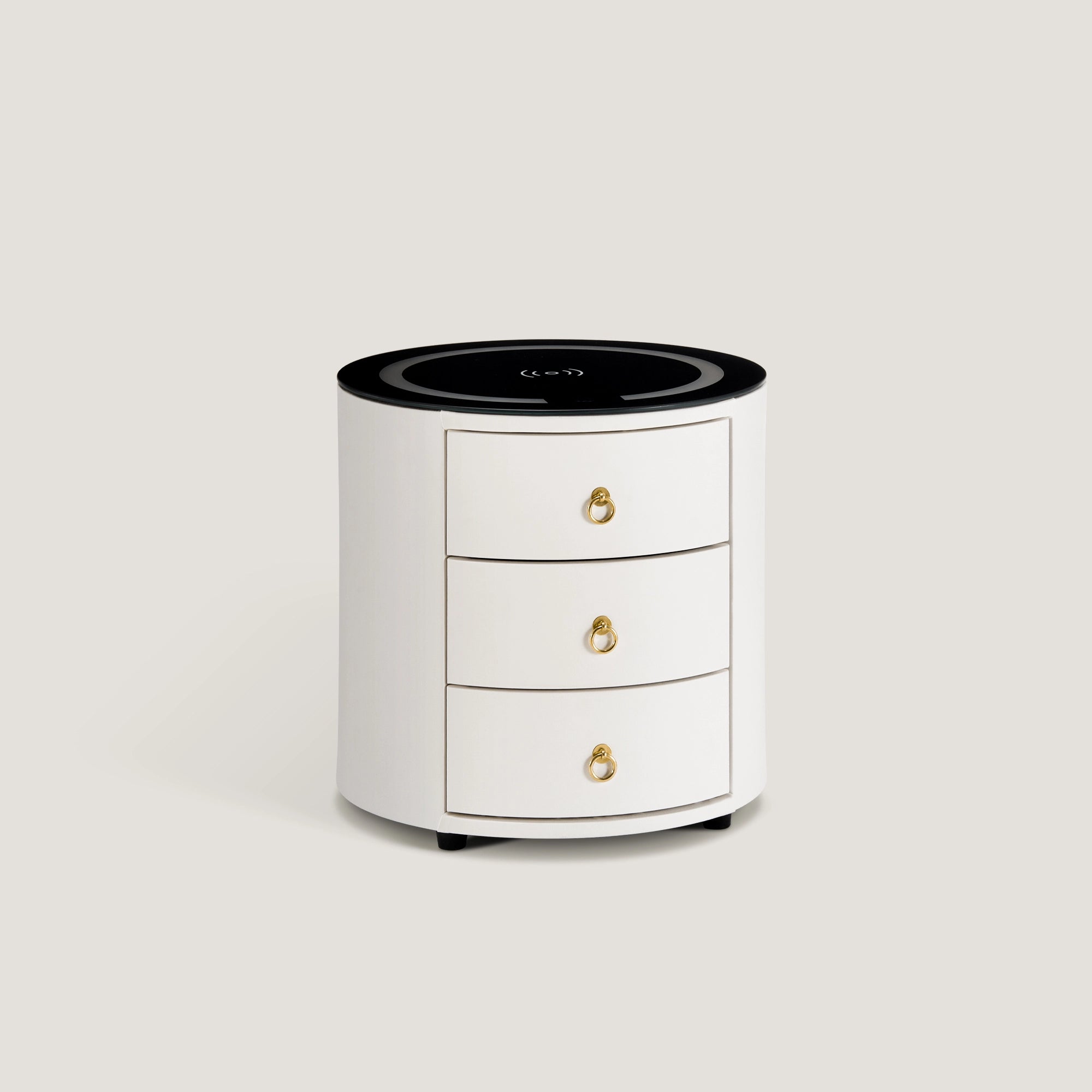 Cirona Runder Nachttisch mit LED-Licht