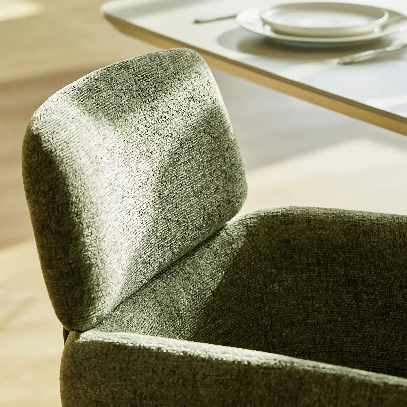 Castoro Drehsessel mit Armlehnstuhle aus Chenille