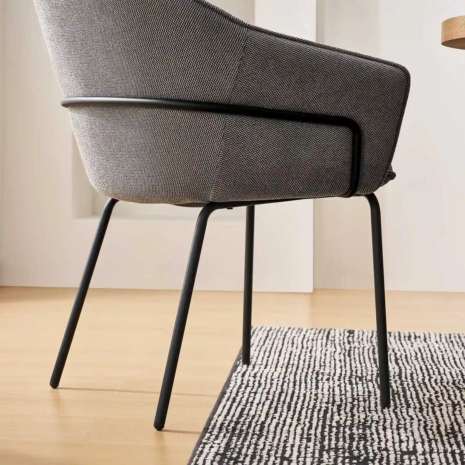 Clorice Esszimmerstuhle aus Leinenmischung