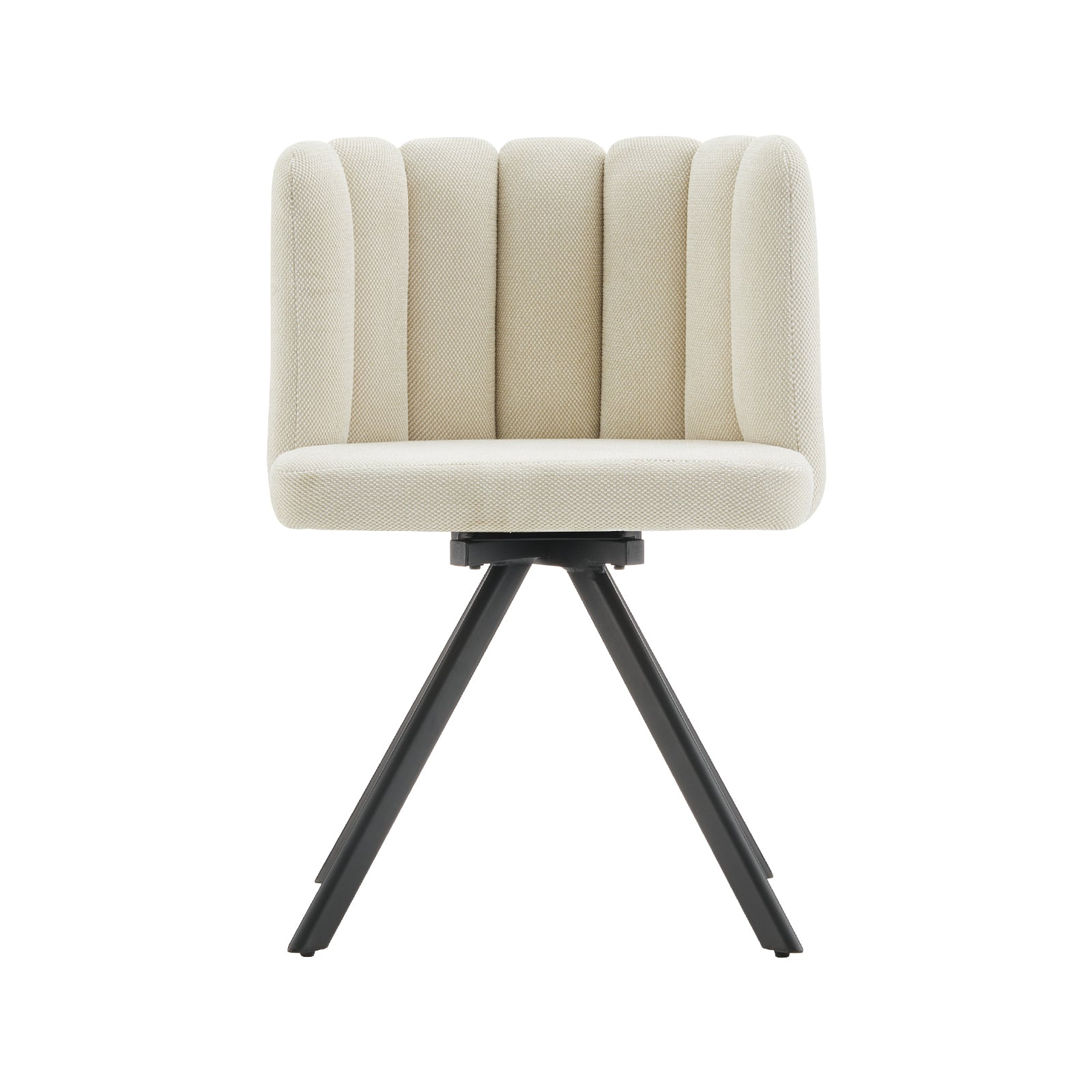 Fleur Esszimmerstuhl aus Chenille mit Drehbarer