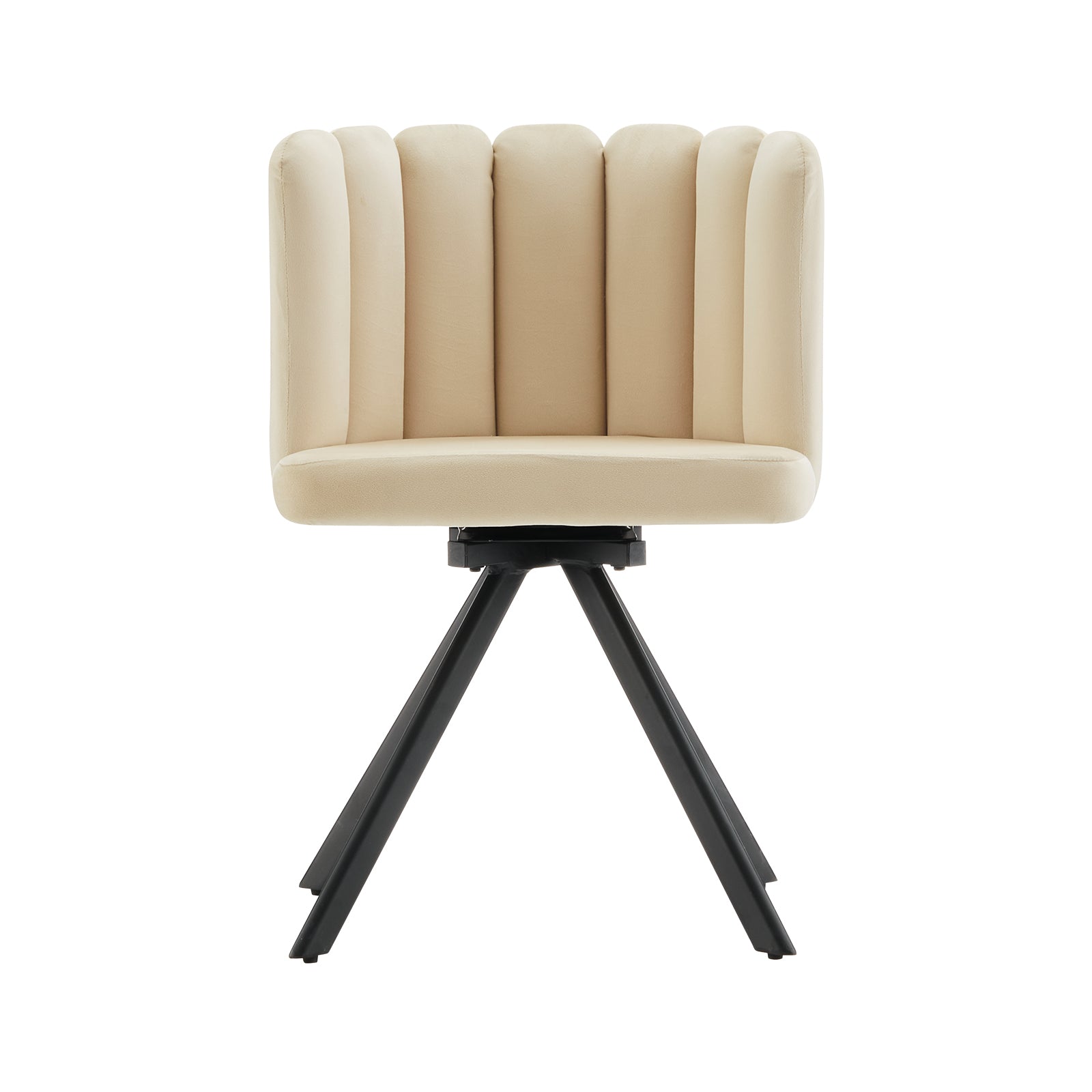 Fleur Esszimmerstuhl aus Samt mit Drehbarer