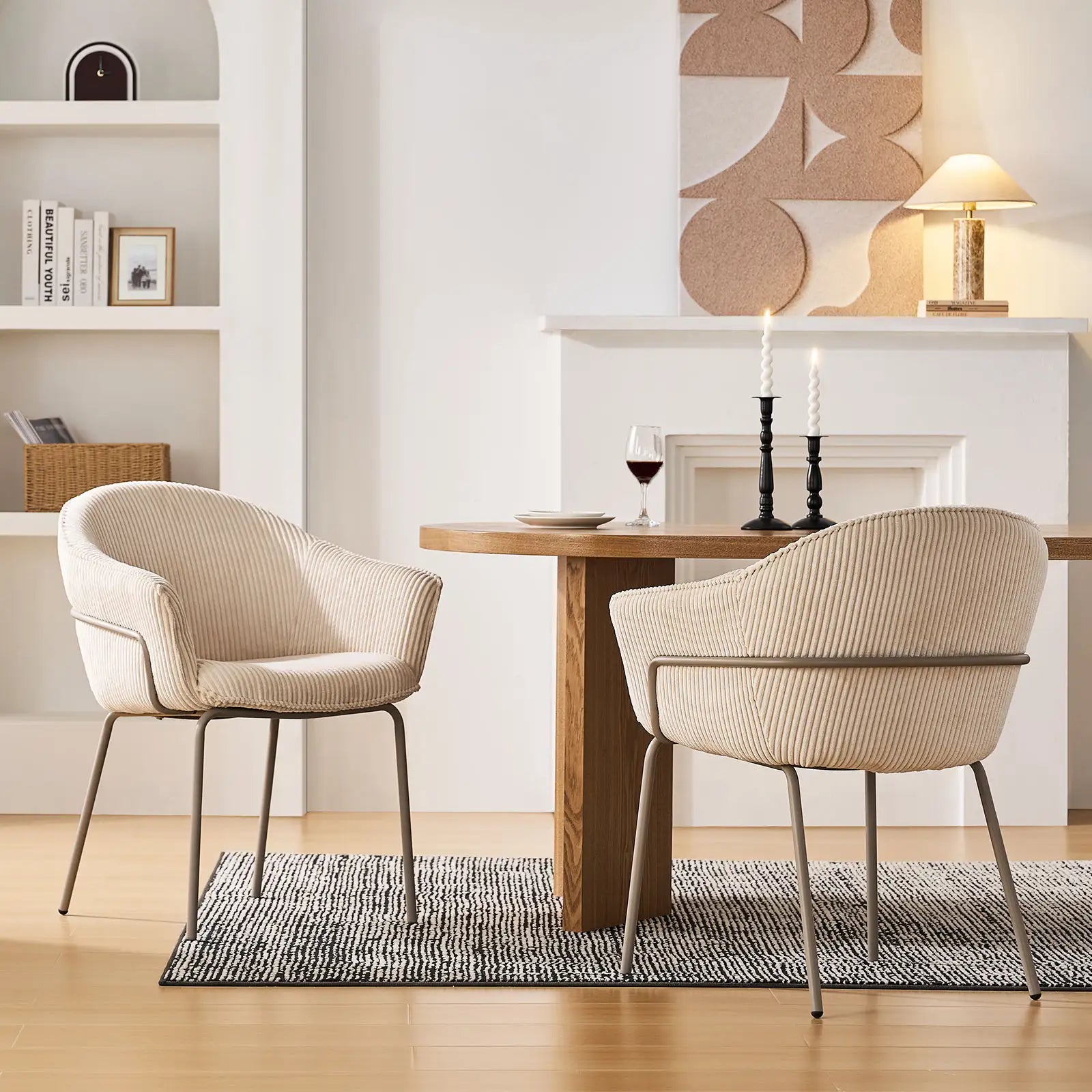 Clorice Esszimmerstuhle aus Cord