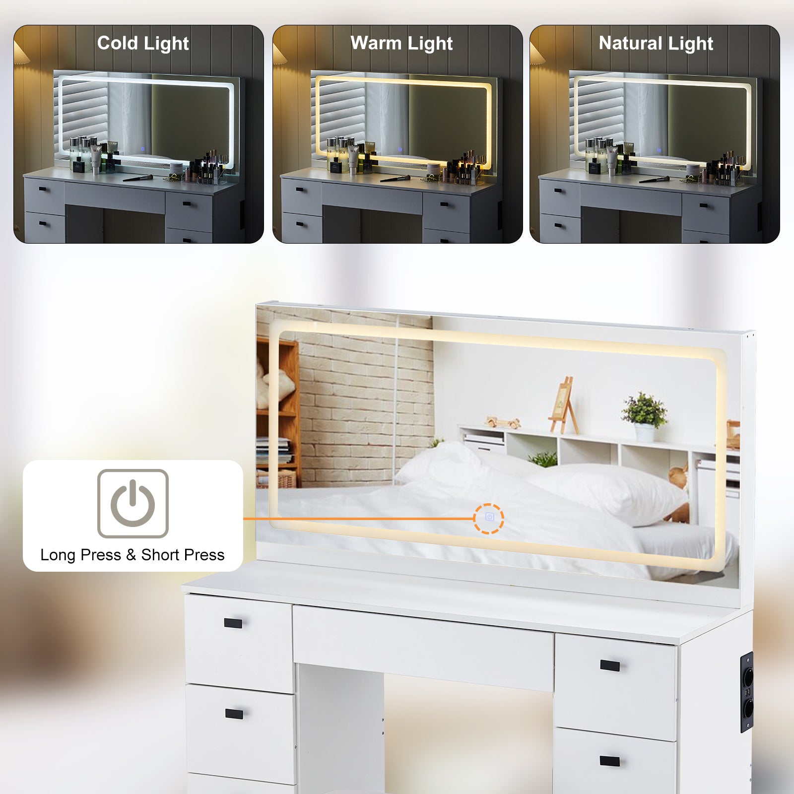 Milianna Schminktisch Set