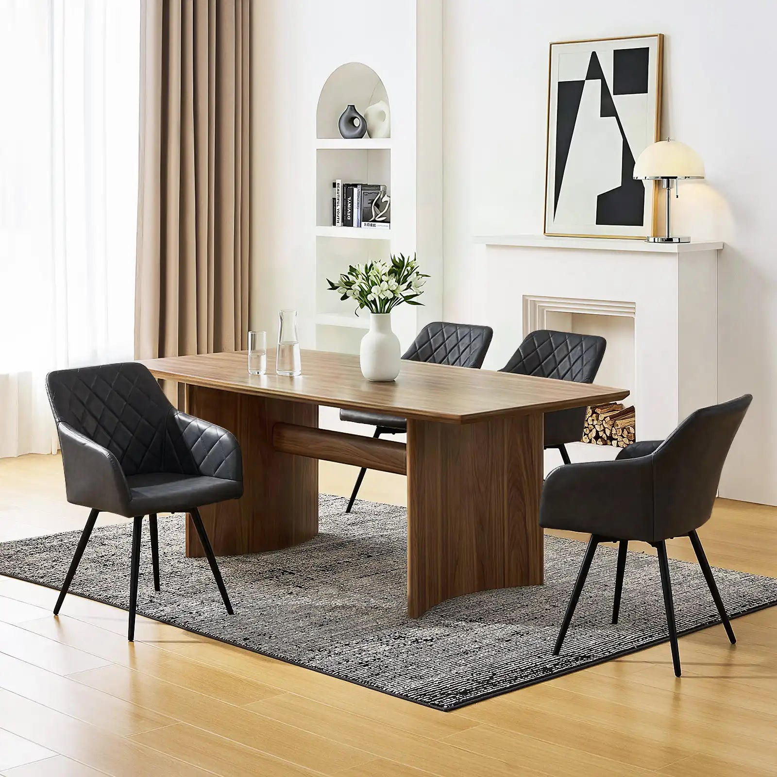 Moree Armlehnstühle aus Kunstleder mit Drehbarer