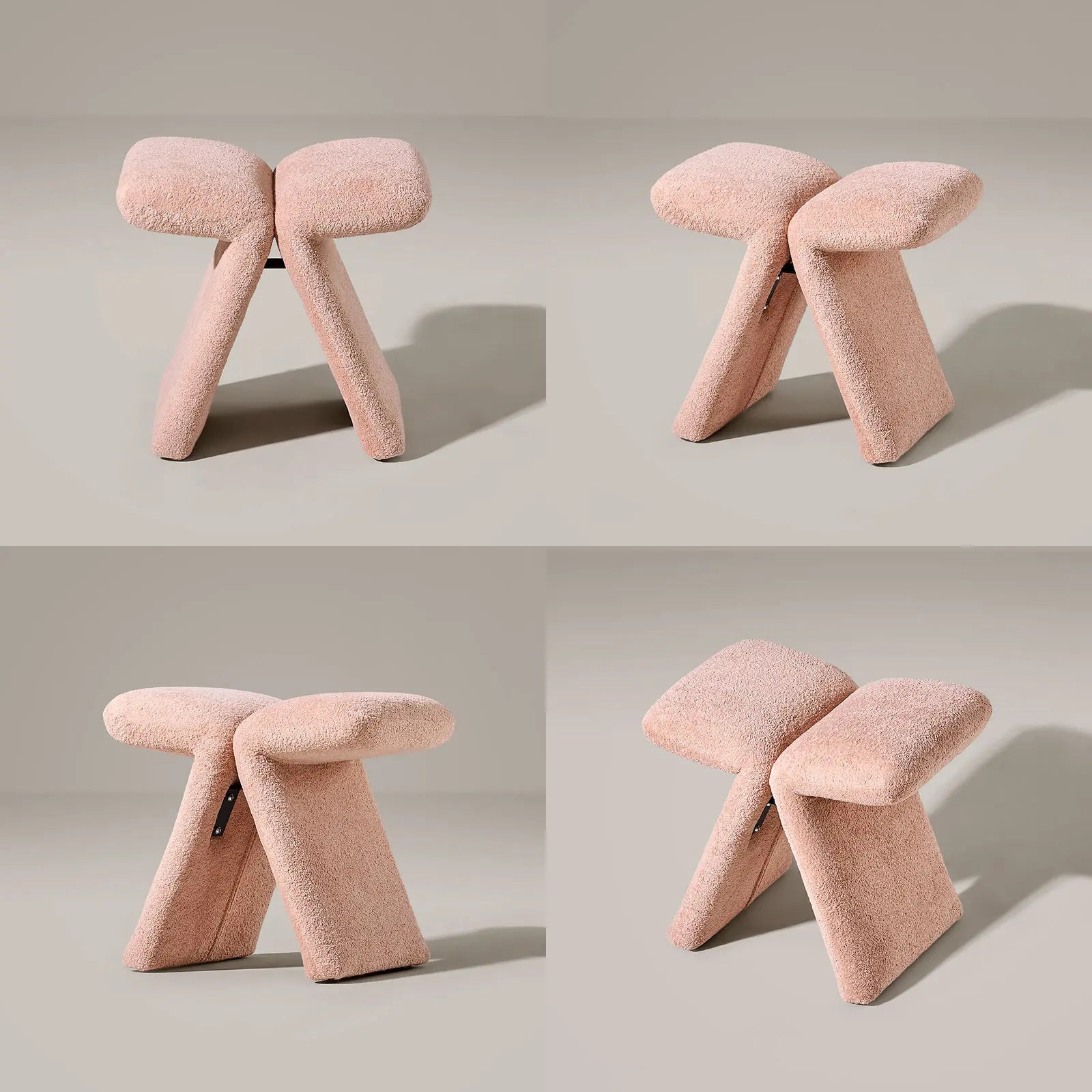 Faye Butterfly Schminktisch-Hocker – Designer Edition in Rosa