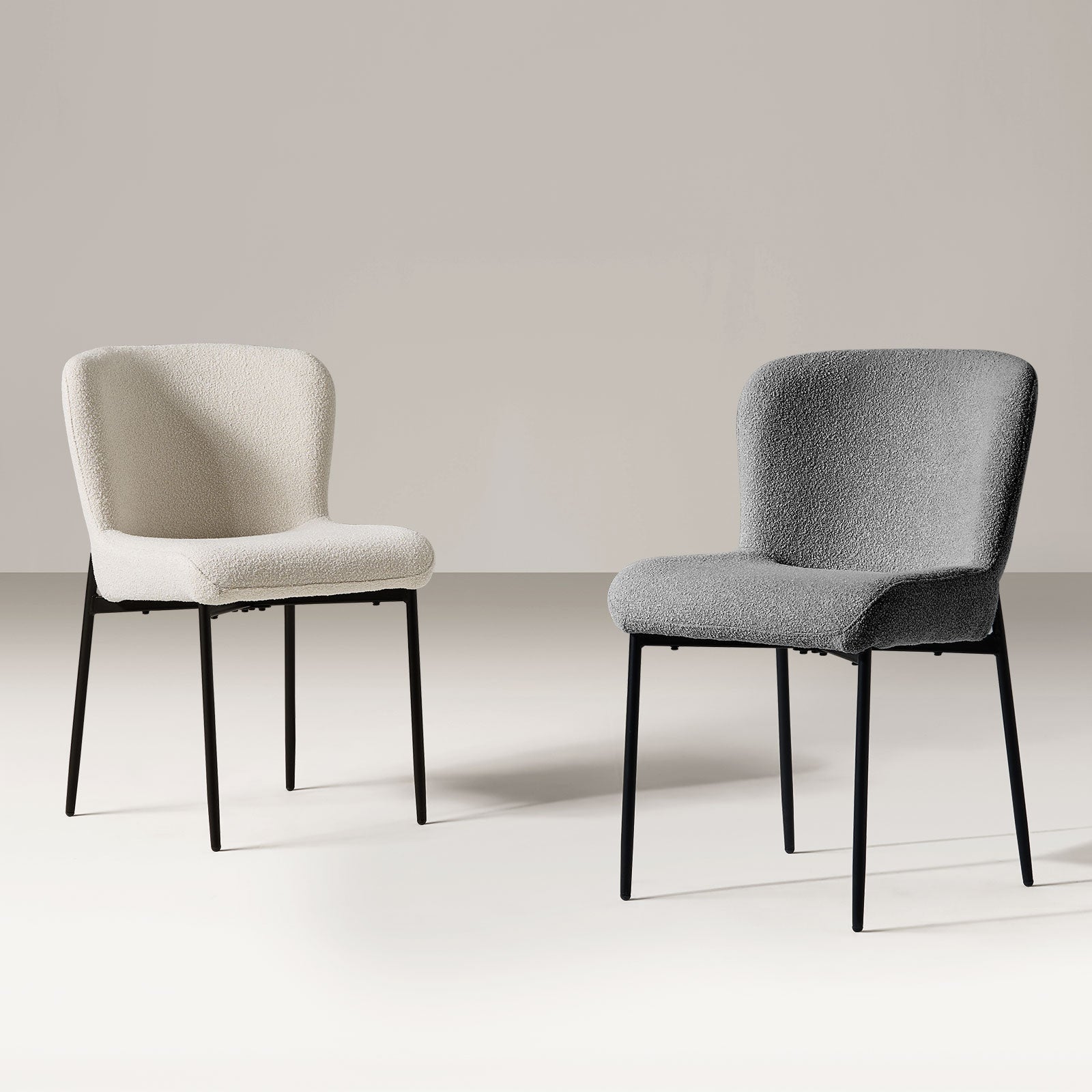 Celeste Esszimmerstühle aus Boucle