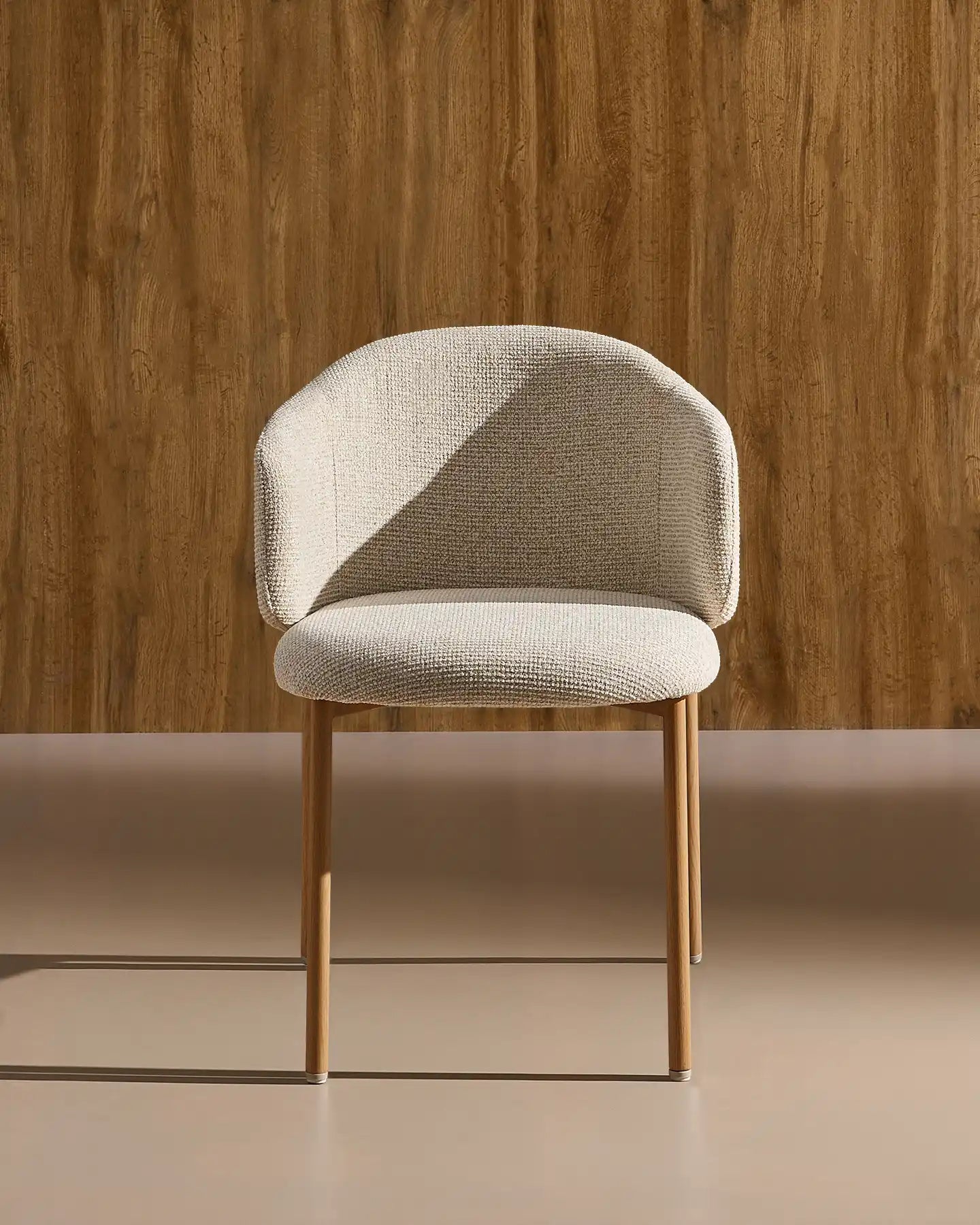 Nolan Esszimmerstuhl mit Chenillebezug in Beige