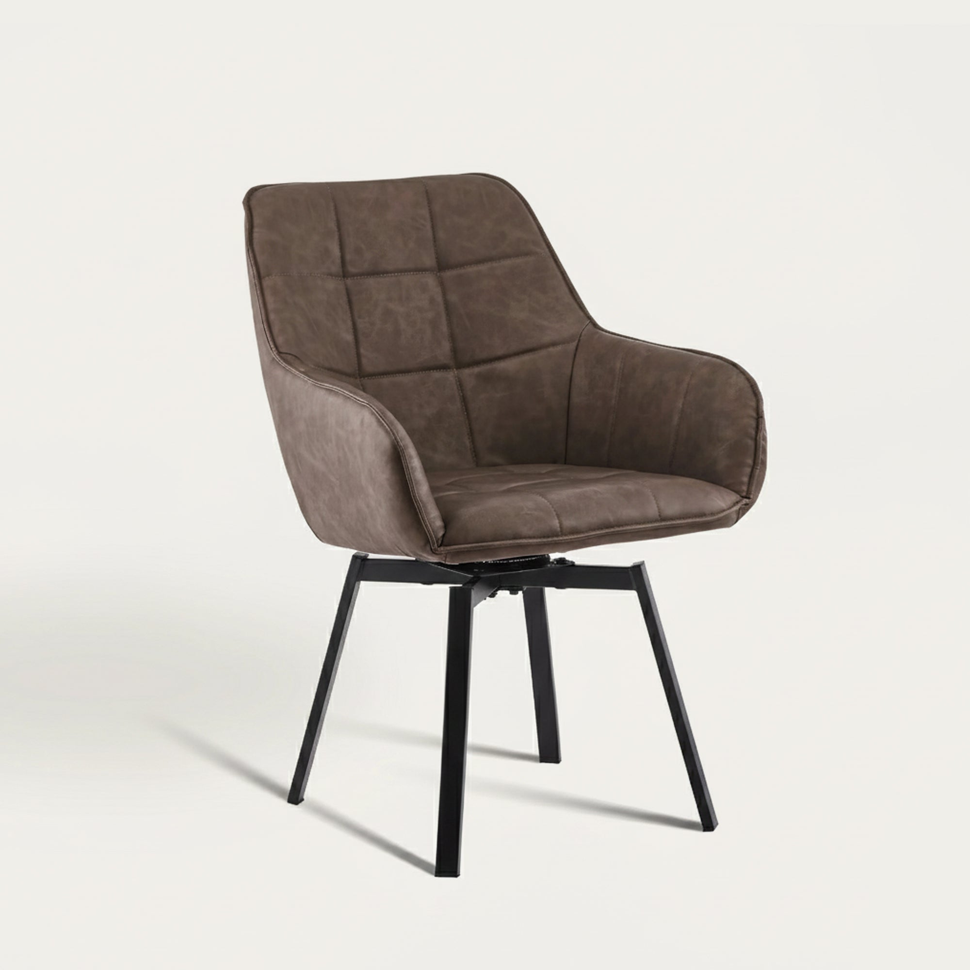 Danyl Armlehnstuhl aus Kunstleder mit drehbar