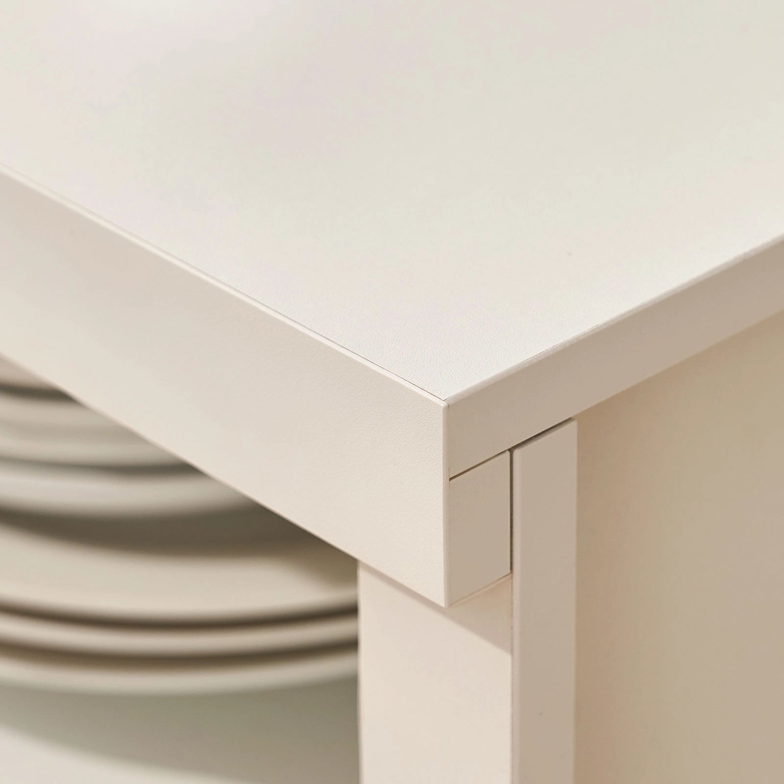 EIKO Sideboard Weiß mit Weinregal & Gläserhalter