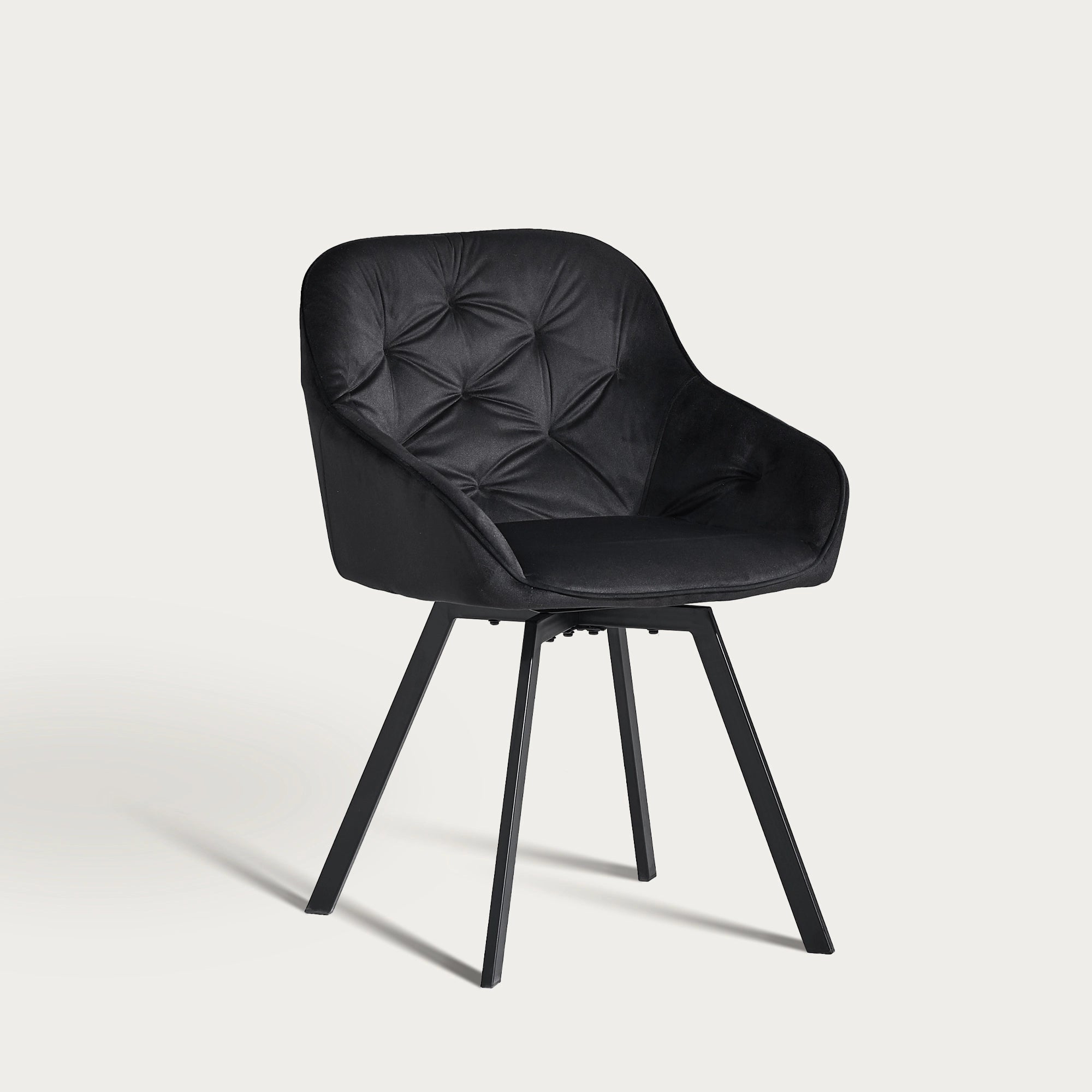 Garvies Armlehnstuhl aus Samt mid Drehbar