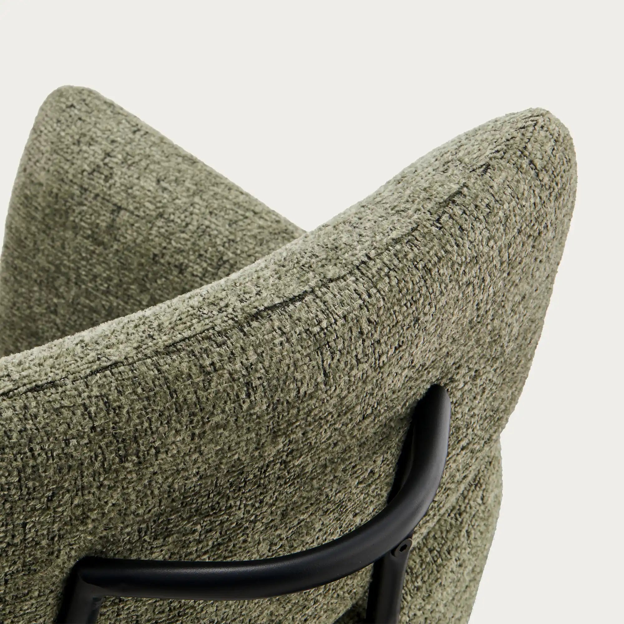 Castoro Esszimmerstuhl aus Chenille mit Drehbarer