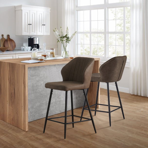 Danforth Barhocker aus Kunstleder