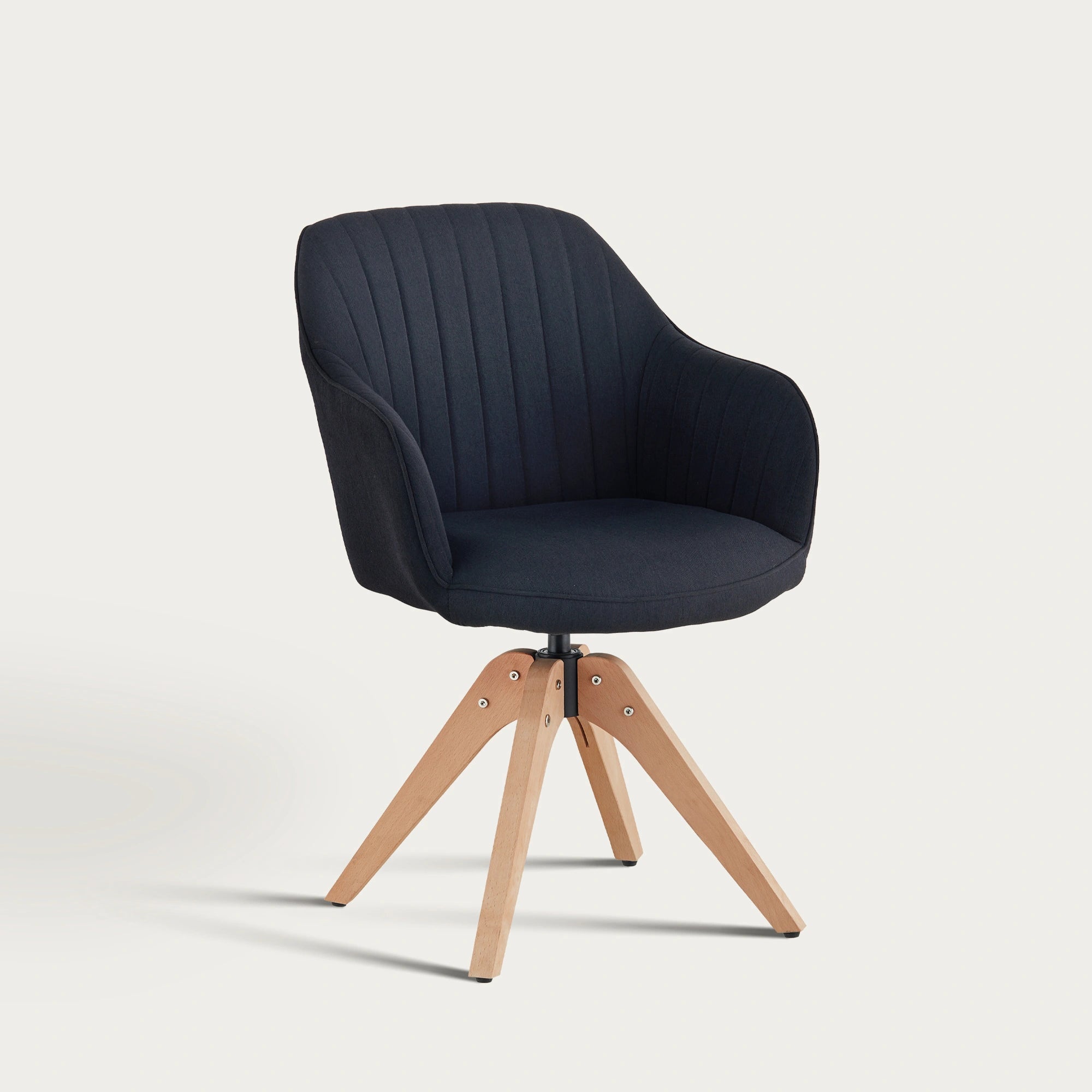 Aven Esszimmerstuhl aus Leinen mit Drehbarer