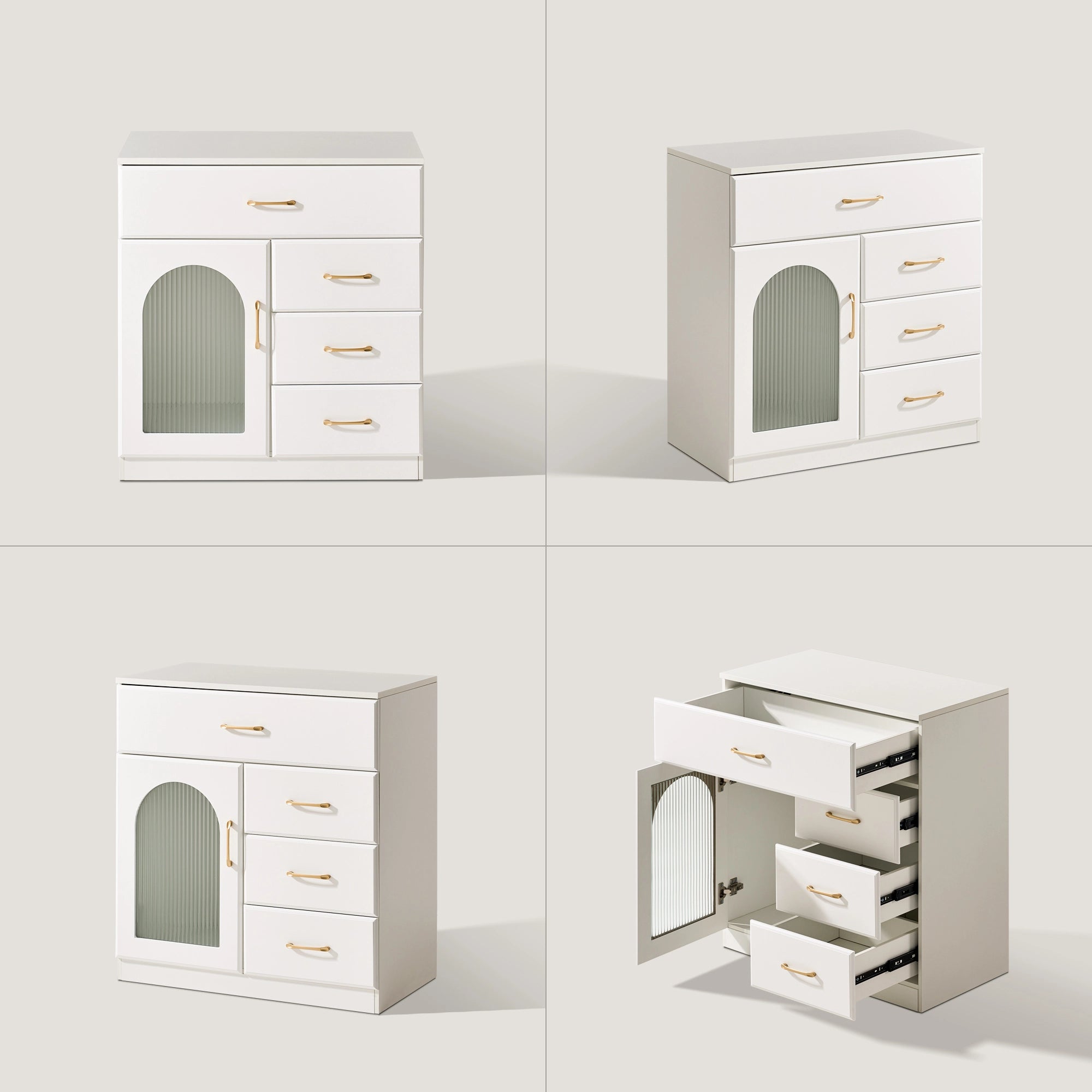 HEDDA Kommode Weiß mit Schubladen