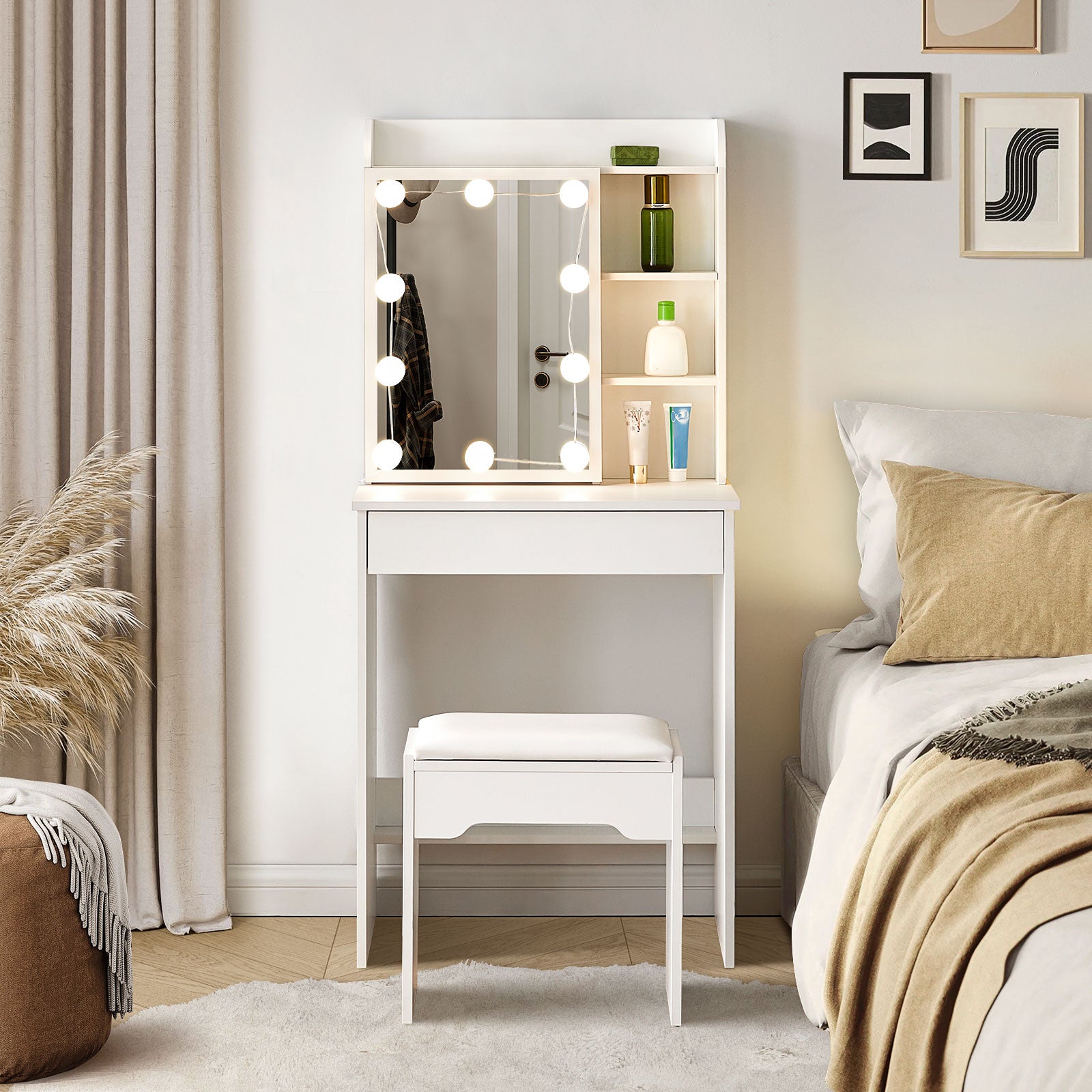 Mona Schminktisch Set mit Schiebespiegel