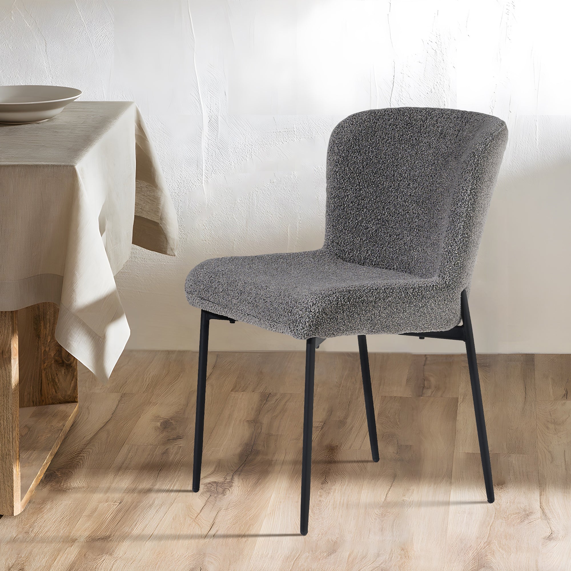 Celeste Esszimmerstühle aus Boucle