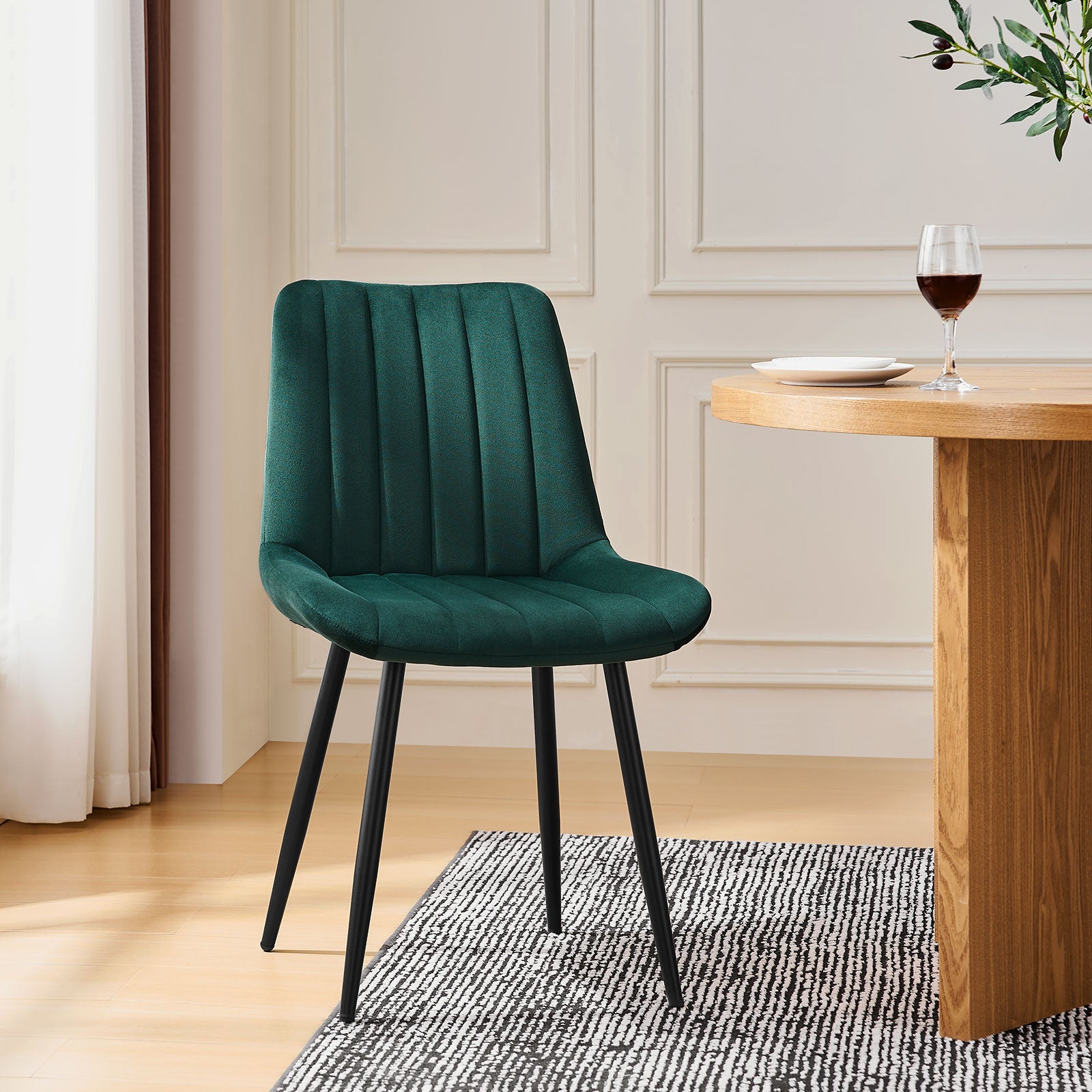 Clair Esszimmerstühle aus Samt