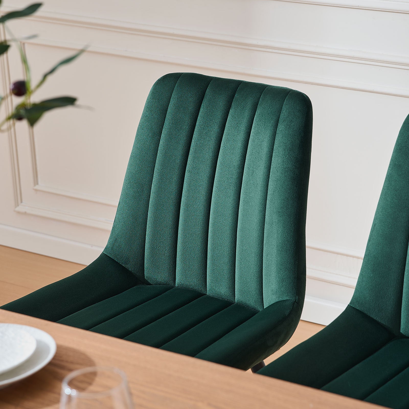 Clair Esszimmerstühle aus Samt