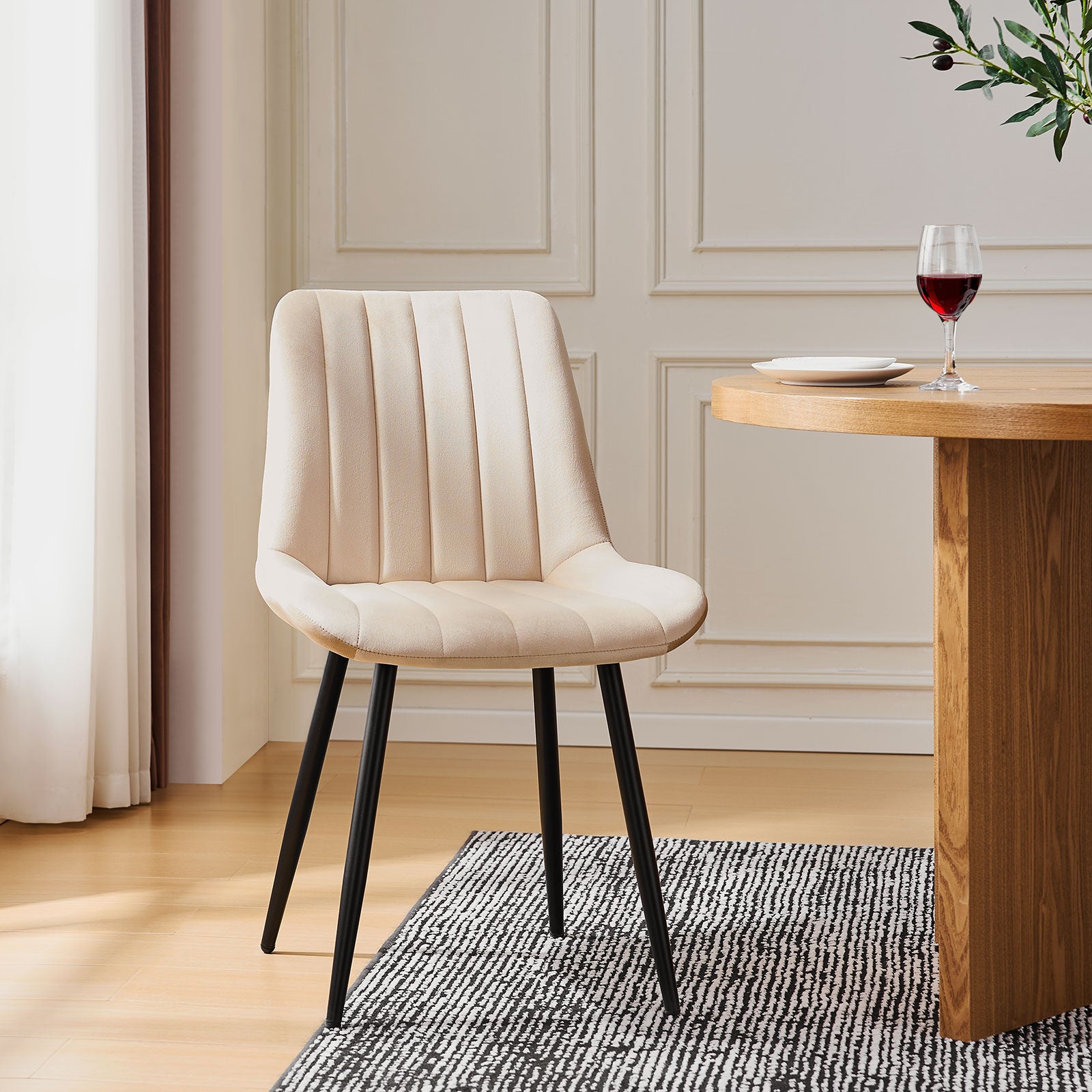 Clair Esszimmerstühle aus Samt