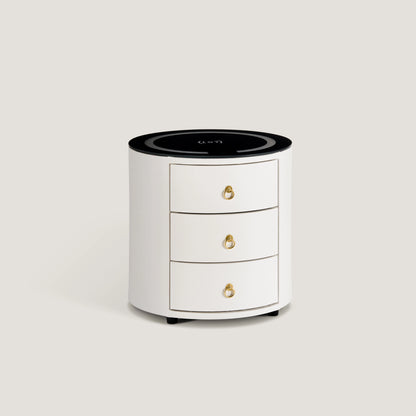 Cirona Runder Nachttisch mit LED-Licht