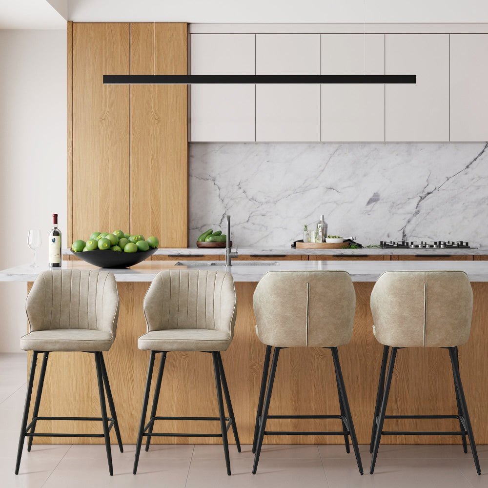 Danforth Barhocker aus Kunstleder