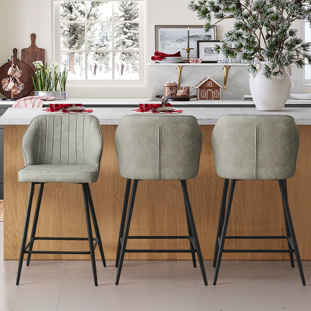 Danforth Barhocker aus Kunstleder