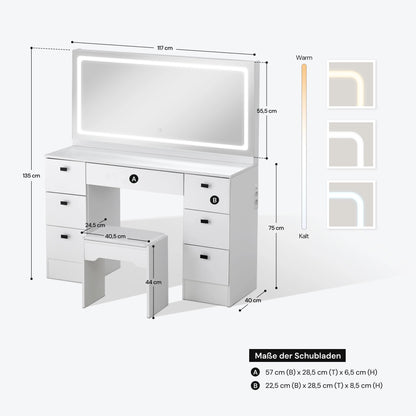 Milianna Schminktisch Set