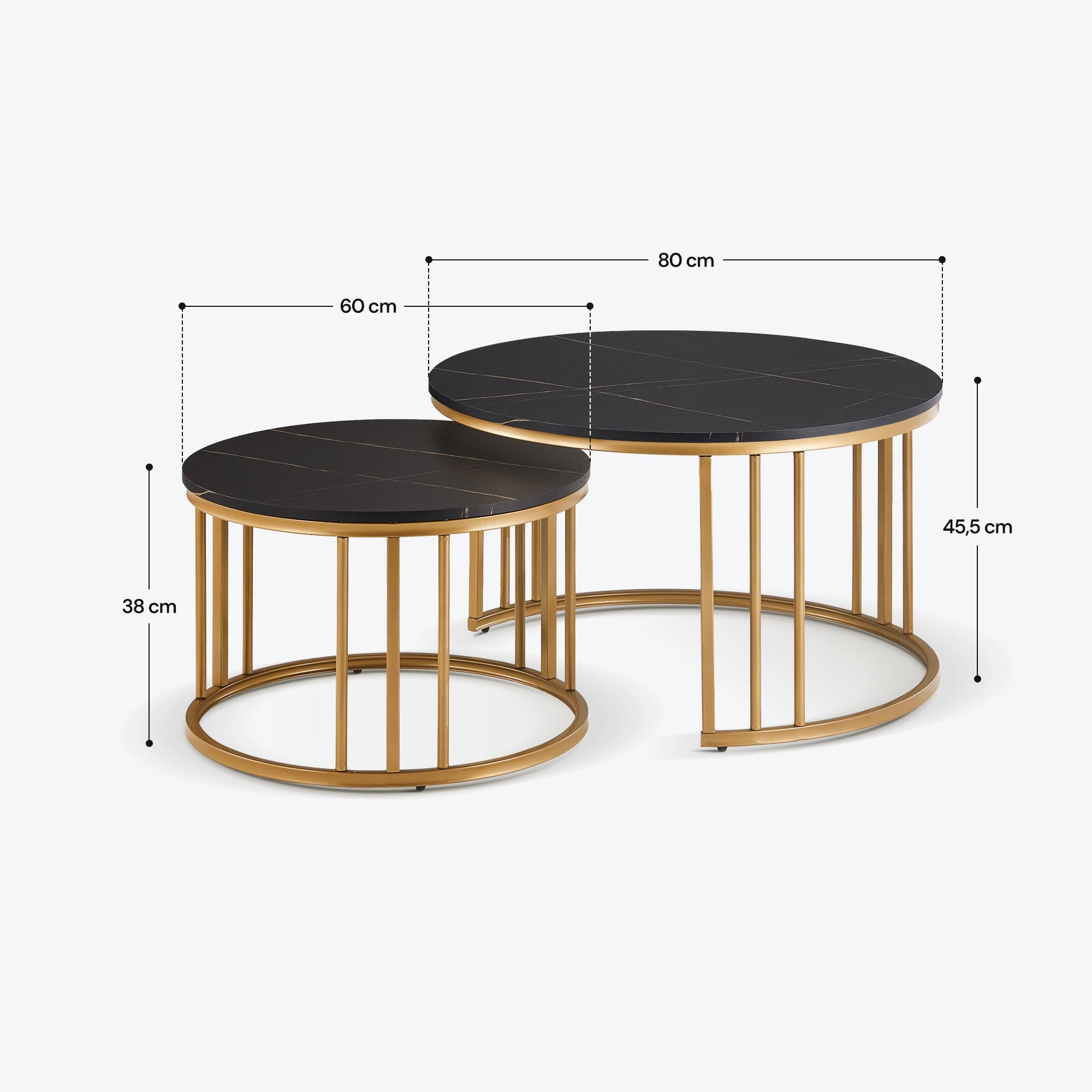 Twins runder Couchtisch