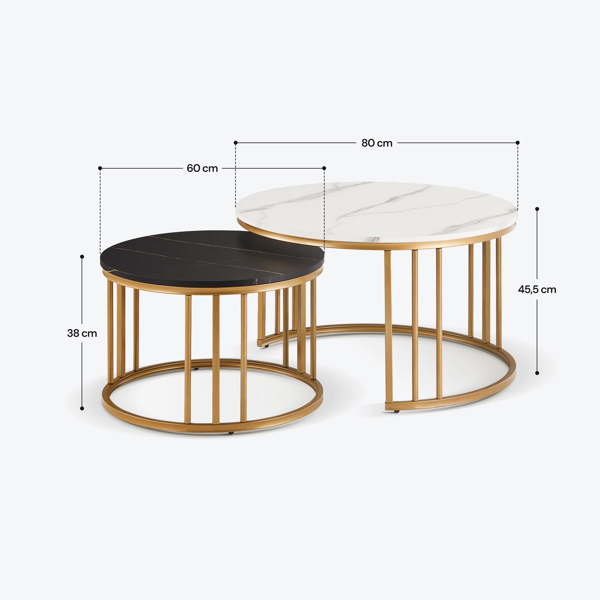Twins runder Couchtisch