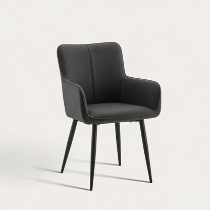 Muhsina Armlehnstühle aus Kunstleder (2er-Set)