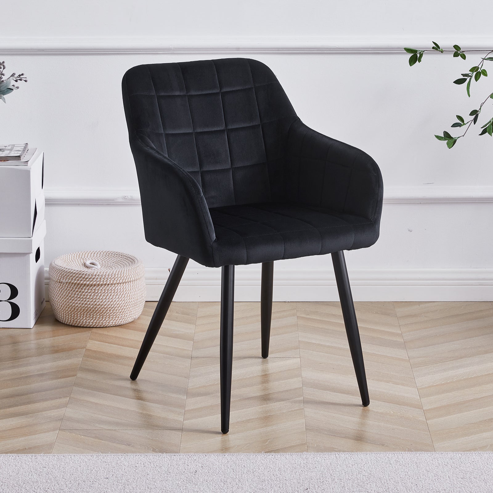 Bloor Esszimmerstühle aus Samt[2er-Set]