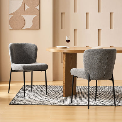 Celeste Esszimmerstühle aus Boucle