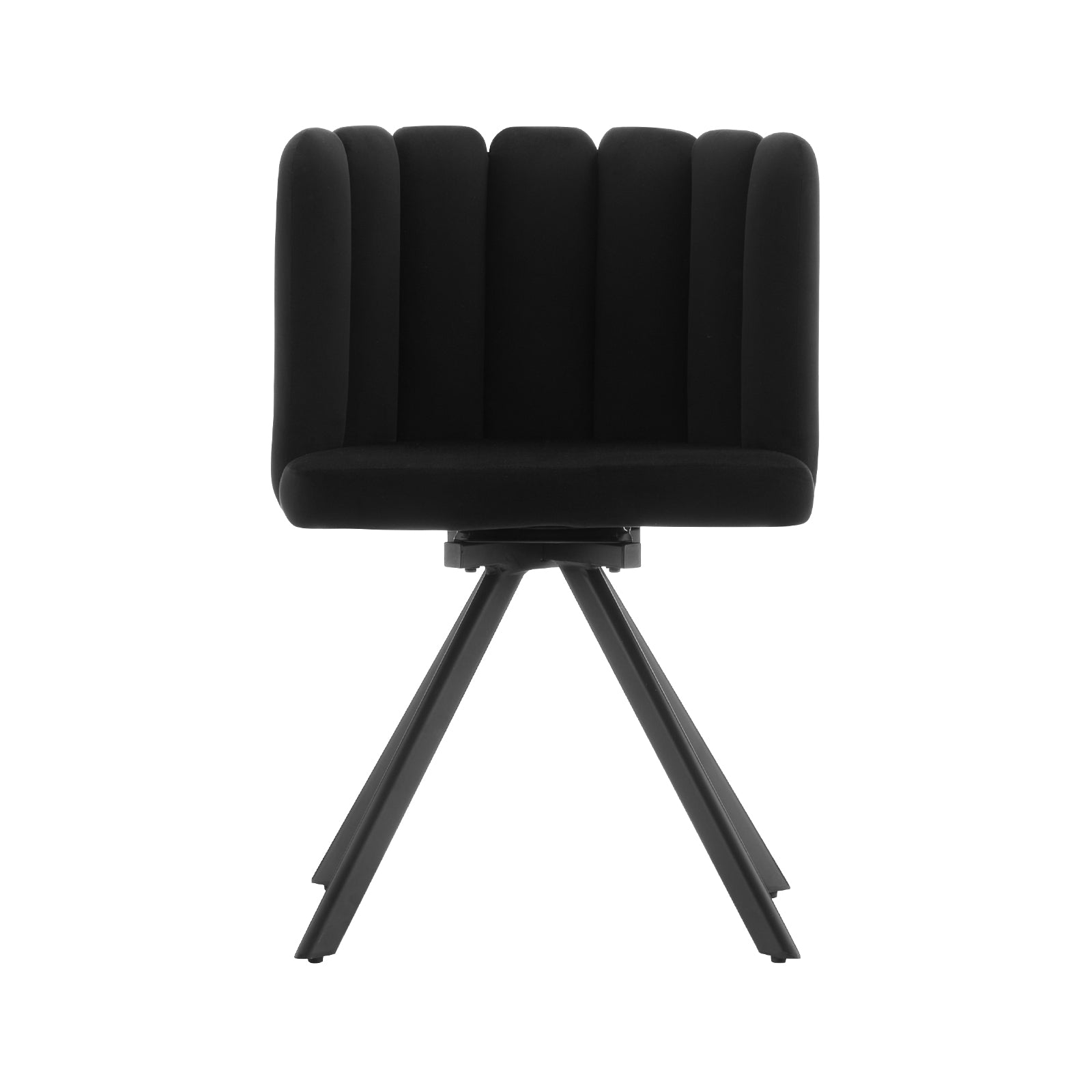 Fleur Esszimmerstuhl aus Samt mit Drehbarer