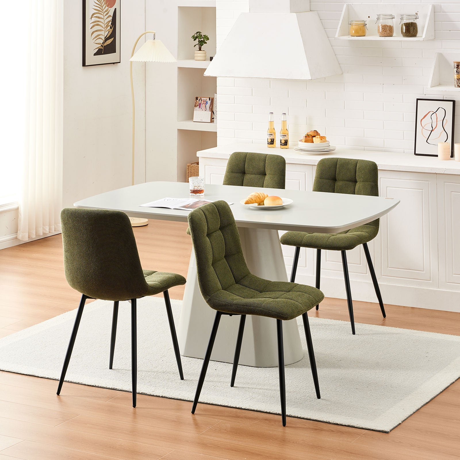 Christie Esszimmerstuhl aus Leinenmischgewebe