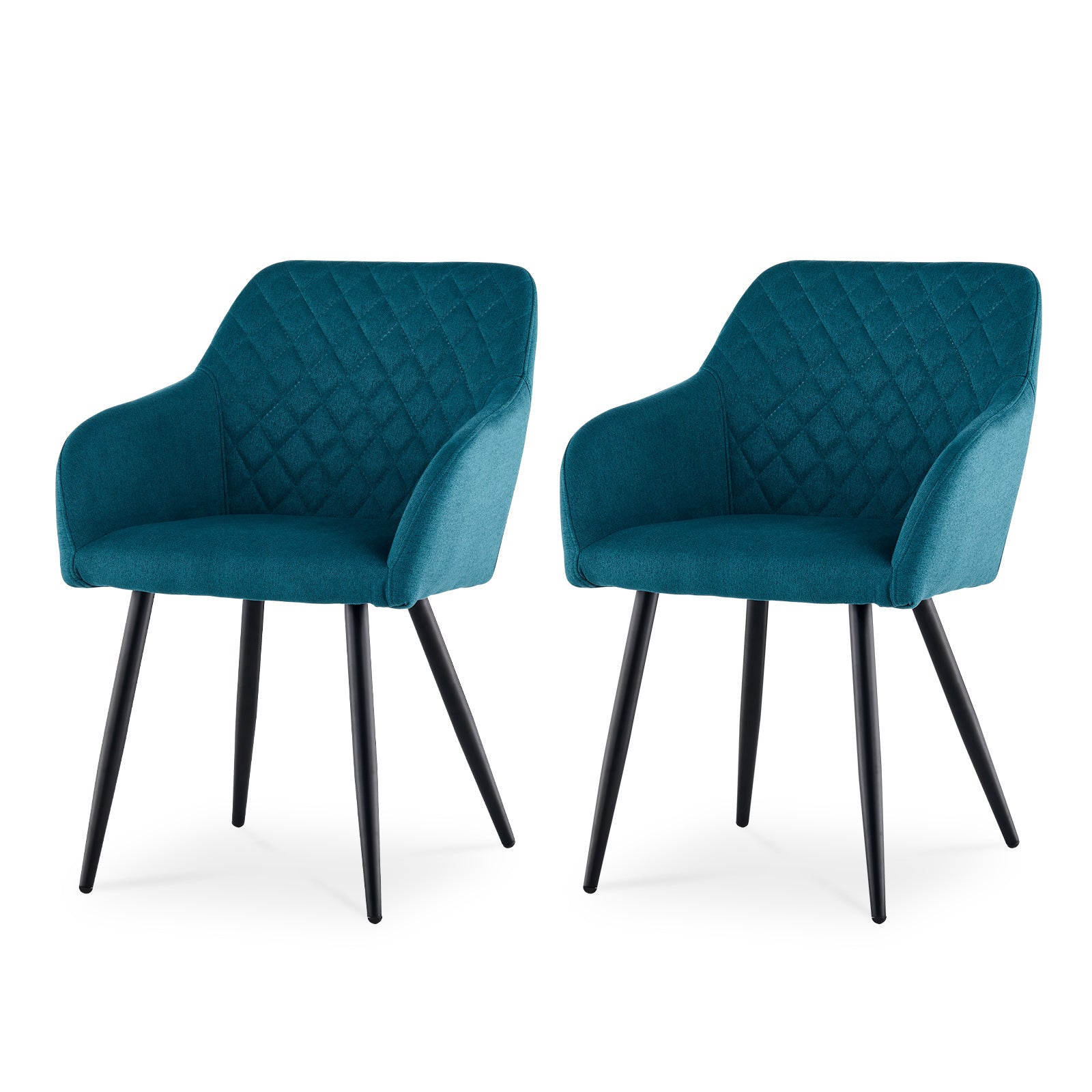 Lumes Esszimmerstühle aus Leinen[2er-Set]