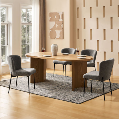 Celeste Esszimmerstühle aus Boucle