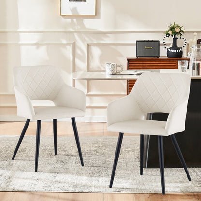 Kieran Esszimmerstühle aus Samt[2er-Set]