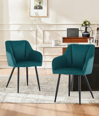 Tova Esszimmerstuhl aus Leinen[2er Set]