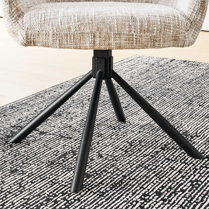 Clarice Esszimmerstuhl aus Chenille mit Drehbarer