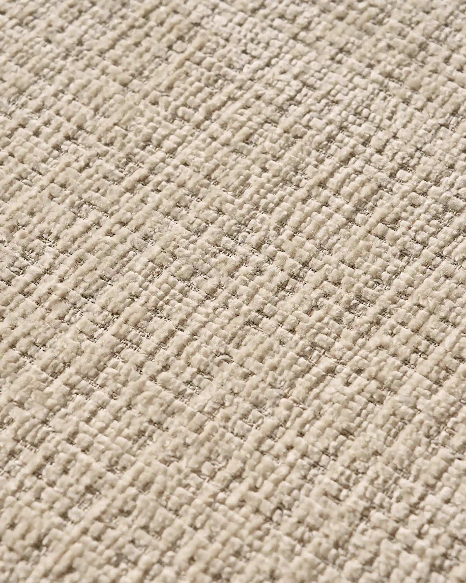 Arlo Esszimmerstuhl mit Chenillebezug in Weiß & Beige