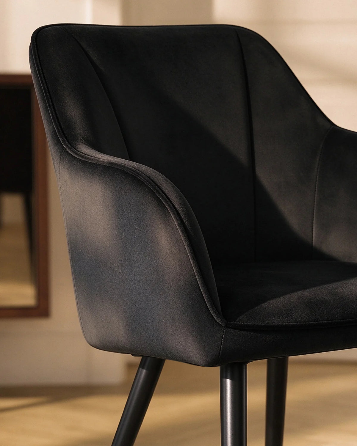 Earven Esszimmerstühle aus Samt