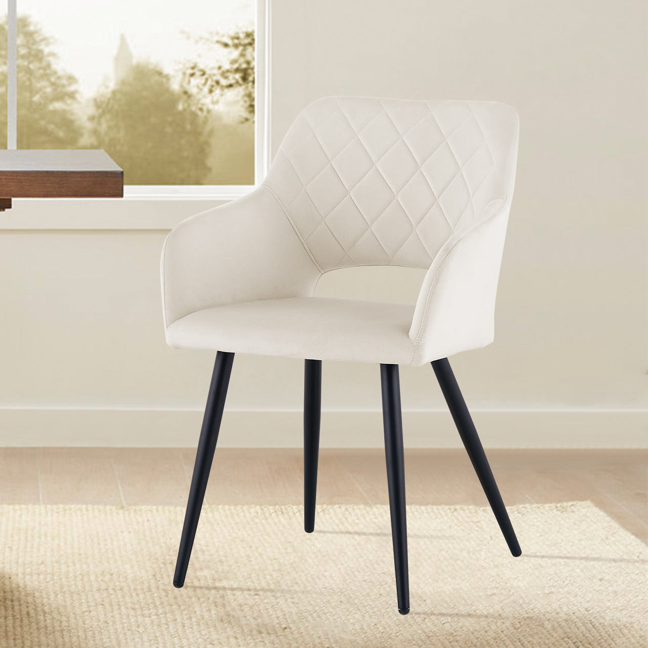 Kieran Esszimmerstühle aus Samt[2er-Set]