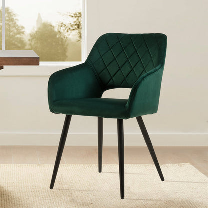 Kieran Esszimmerstühle aus Samt[2er-Set]