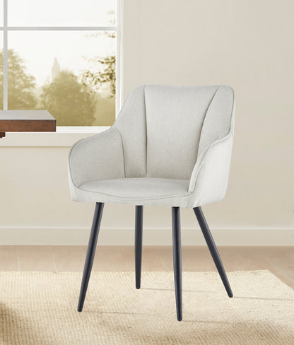 Tova Esszimmerstuhl aus Leinen[2er Set]