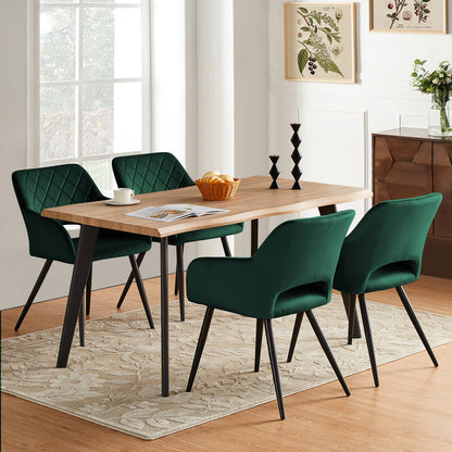 Kieran Esszimmerstühle aus Samt[2er-Set]