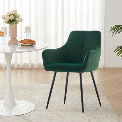 Aven Esszimmerstühle aus Samt[2er-Set]