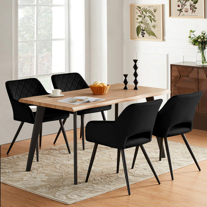 Kieran Esszimmerstühle aus Samt[2er-Set]