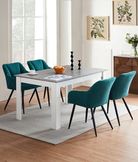 Tova Esszimmerstuhl aus Leinen[2er Set]